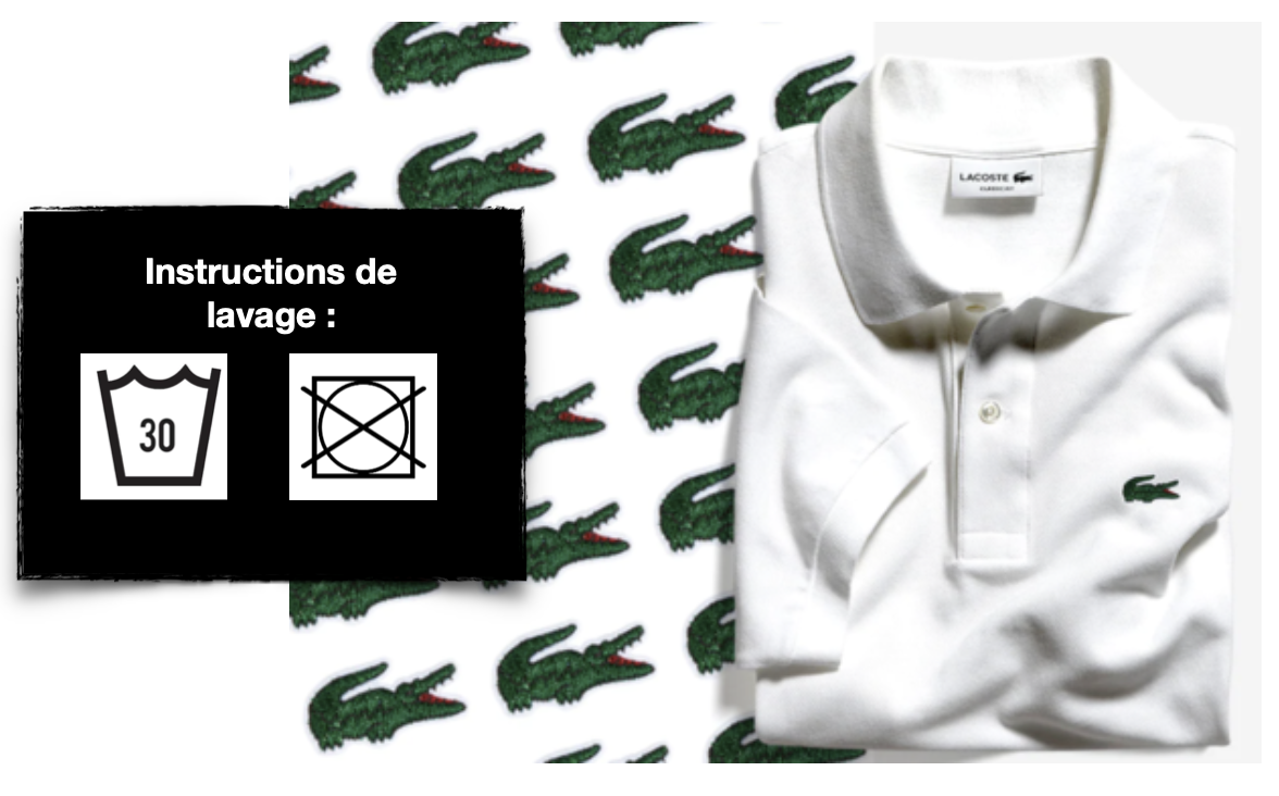 Polo lacoste 2025 seche linge